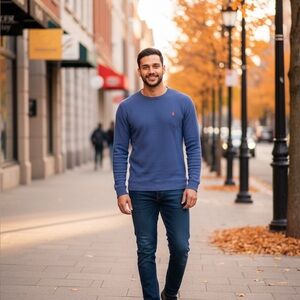 Polo Ralph Lauren waffle long sleeve thermal top